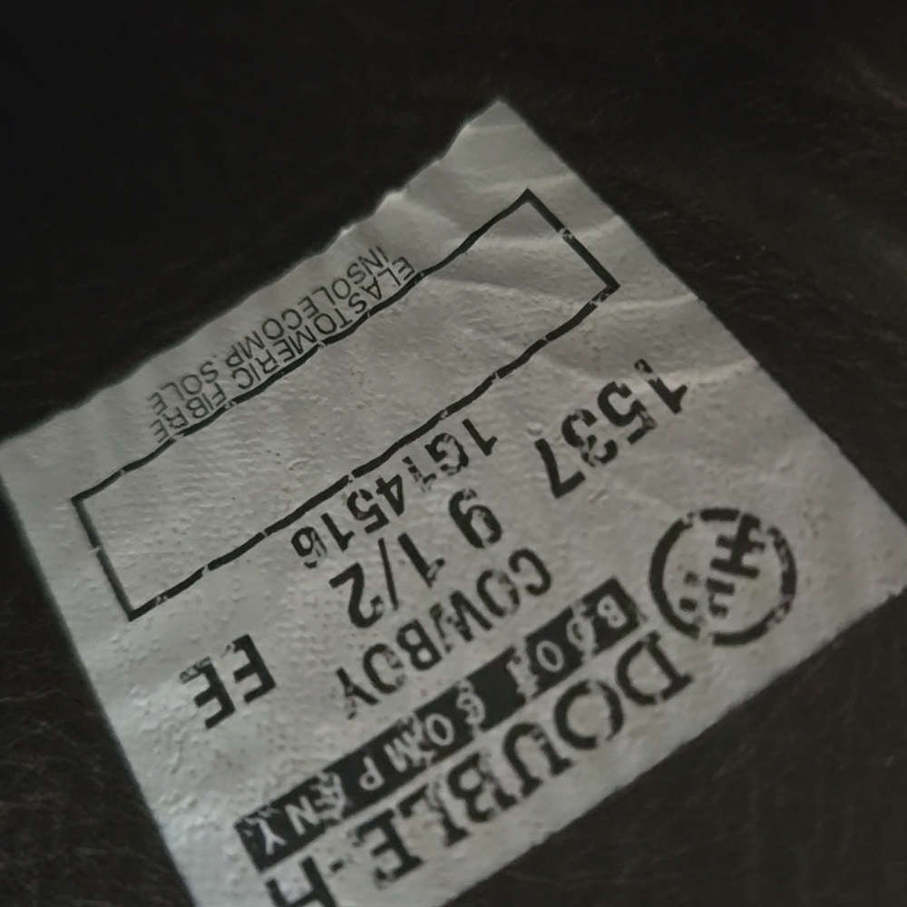 Men's Brown Double H Western Boots - Picture 4 of 12